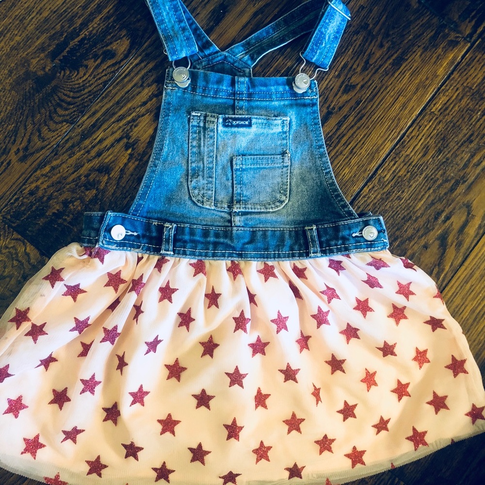 Denim overall dress - Little girls size 5